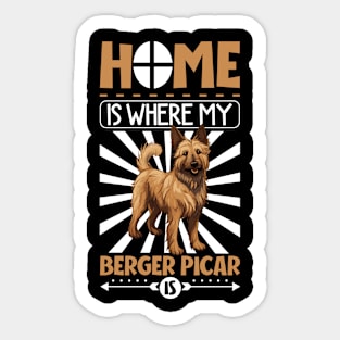 Home is with my Berger Picar Sticker